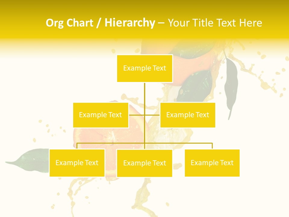 Splashing Succulent Spray PowerPoint Template
