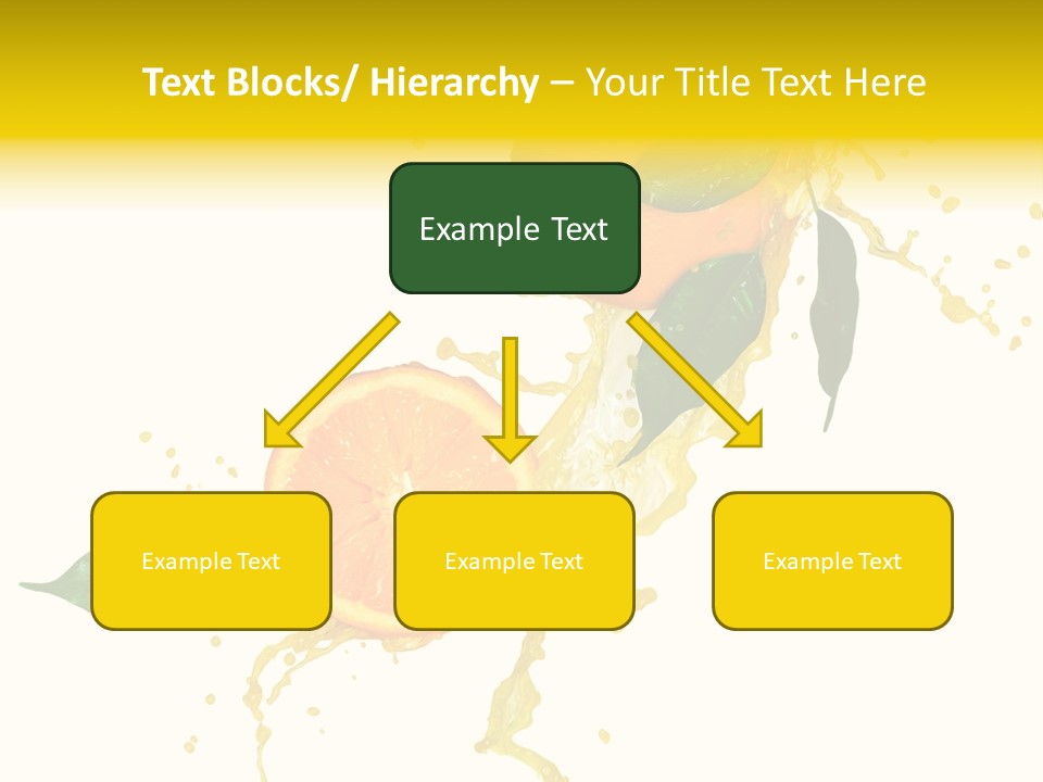 Splashing Succulent Spray PowerPoint Template