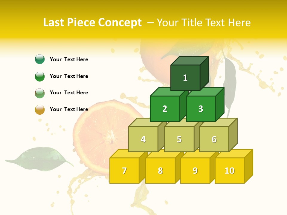 Splashing Succulent Spray PowerPoint Template