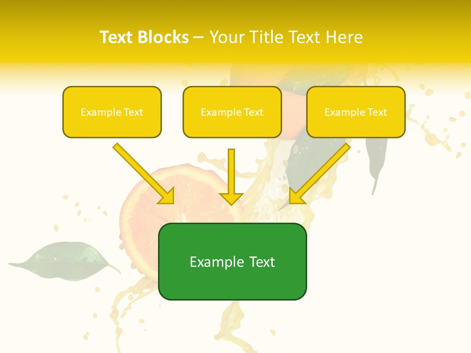 Splashing Succulent Spray PowerPoint Template
