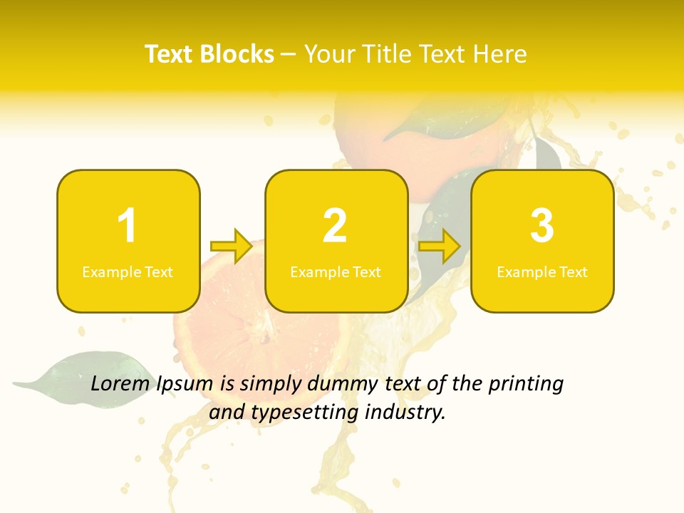 Splashing Succulent Spray PowerPoint Template