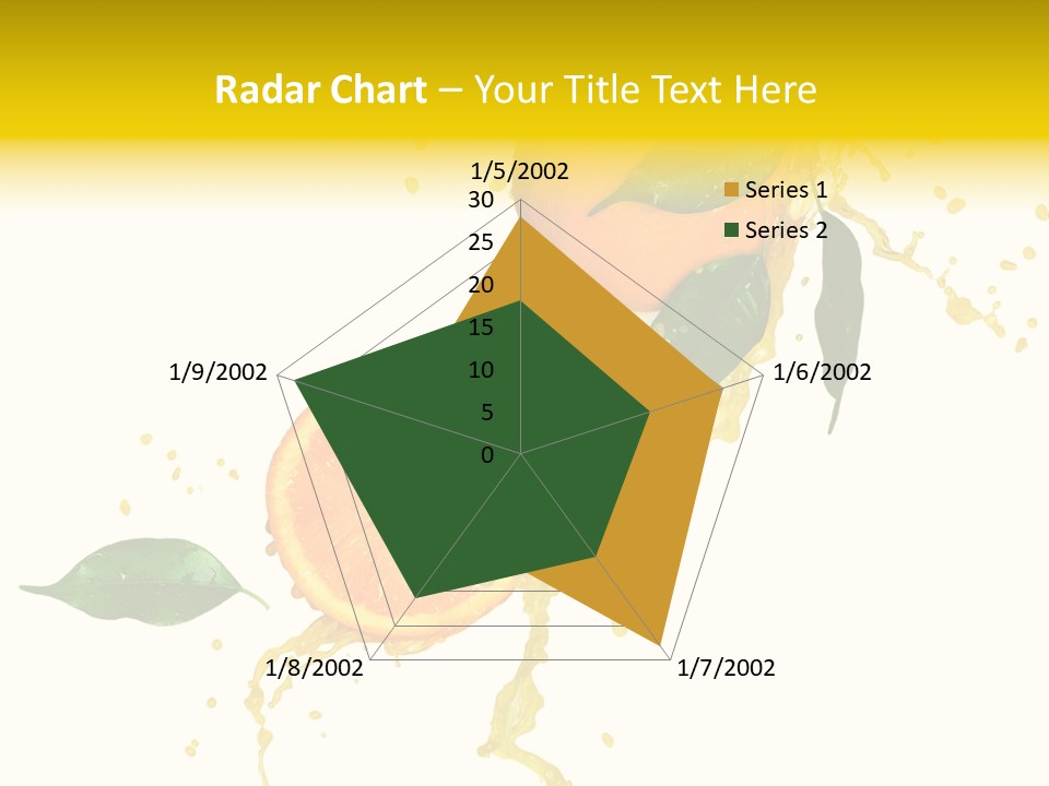 Splashing Succulent Spray PowerPoint Template