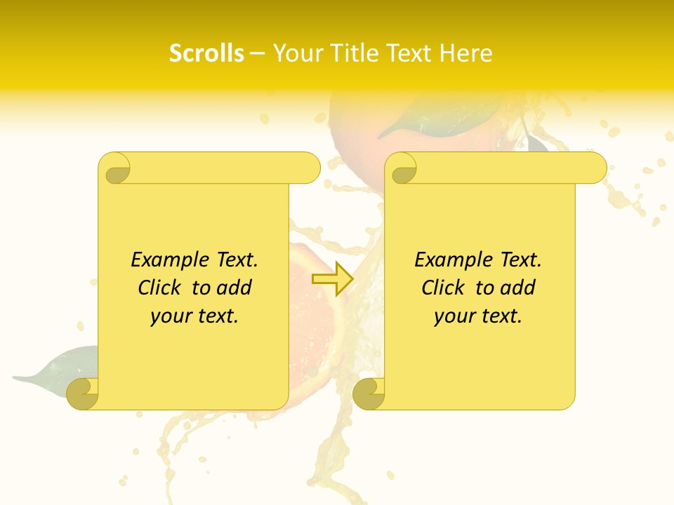 Splashing Succulent Spray PowerPoint Template