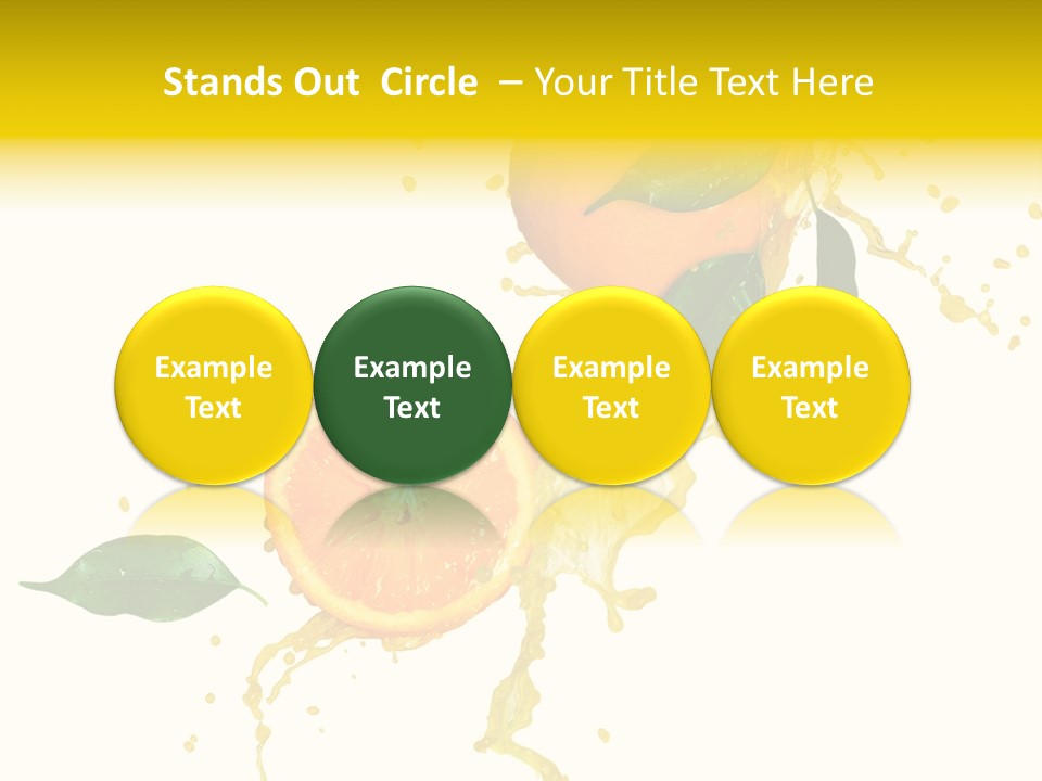 Splashing Succulent Spray PowerPoint Template