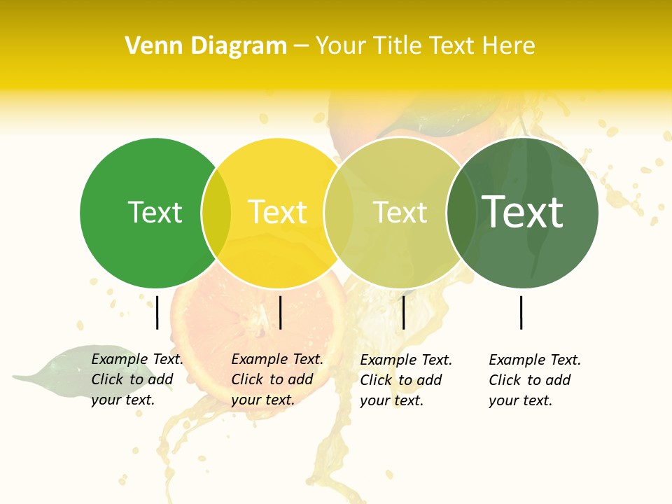 Splashing Succulent Spray PowerPoint Template
