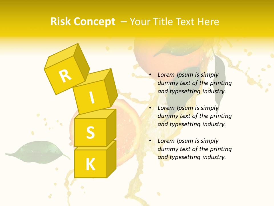 Splashing Succulent Spray PowerPoint Template