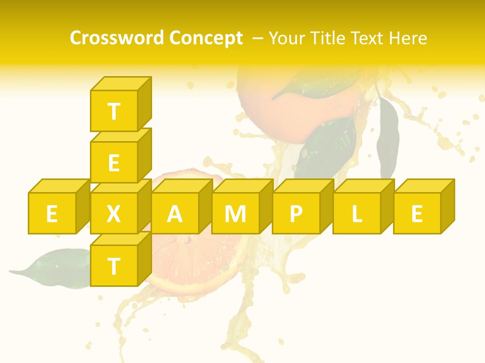 Splashing Succulent Spray PowerPoint Template