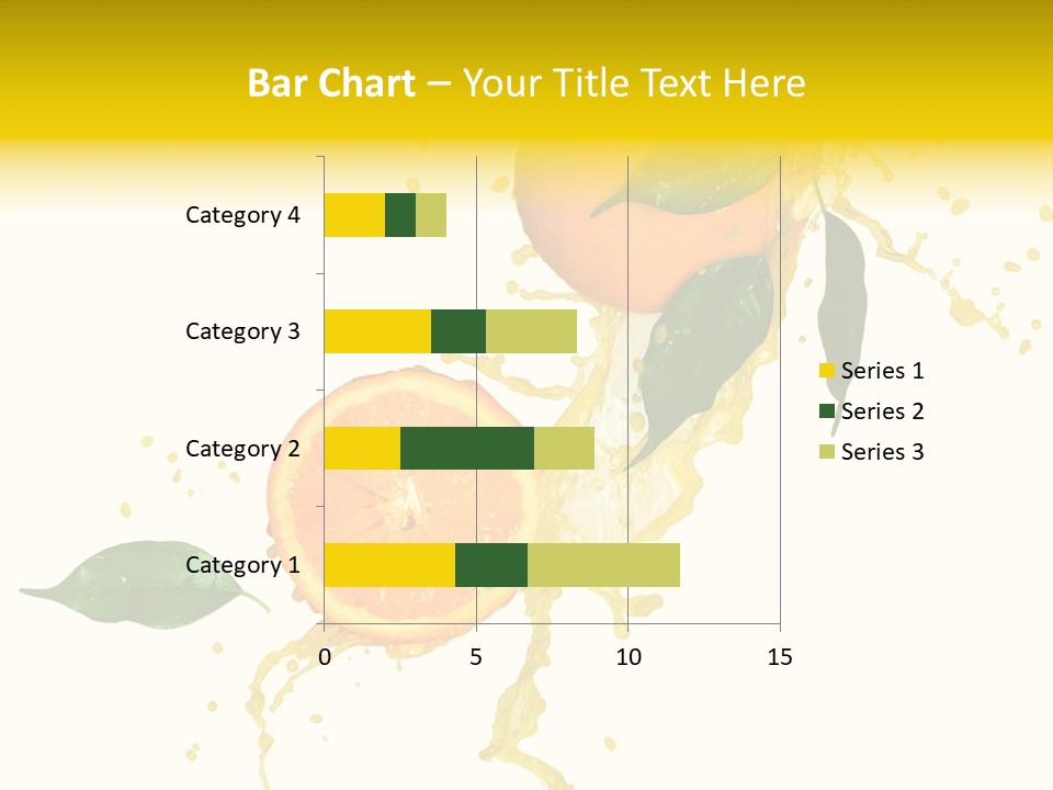 Splashing Succulent Spray PowerPoint Template