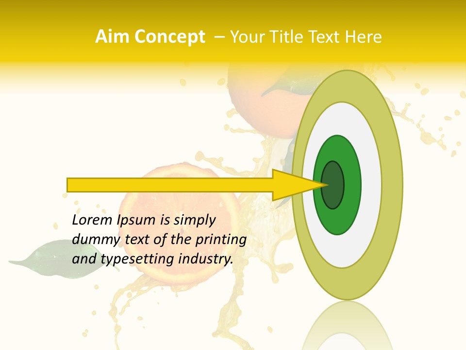 Splashing Succulent Spray PowerPoint Template