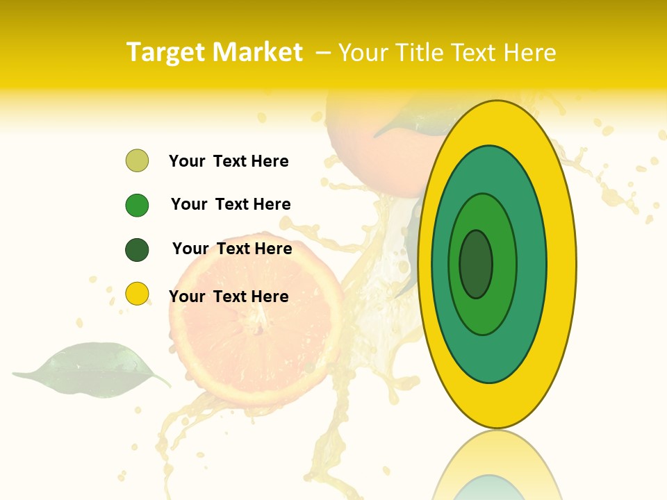 Splashing Succulent Spray PowerPoint Template