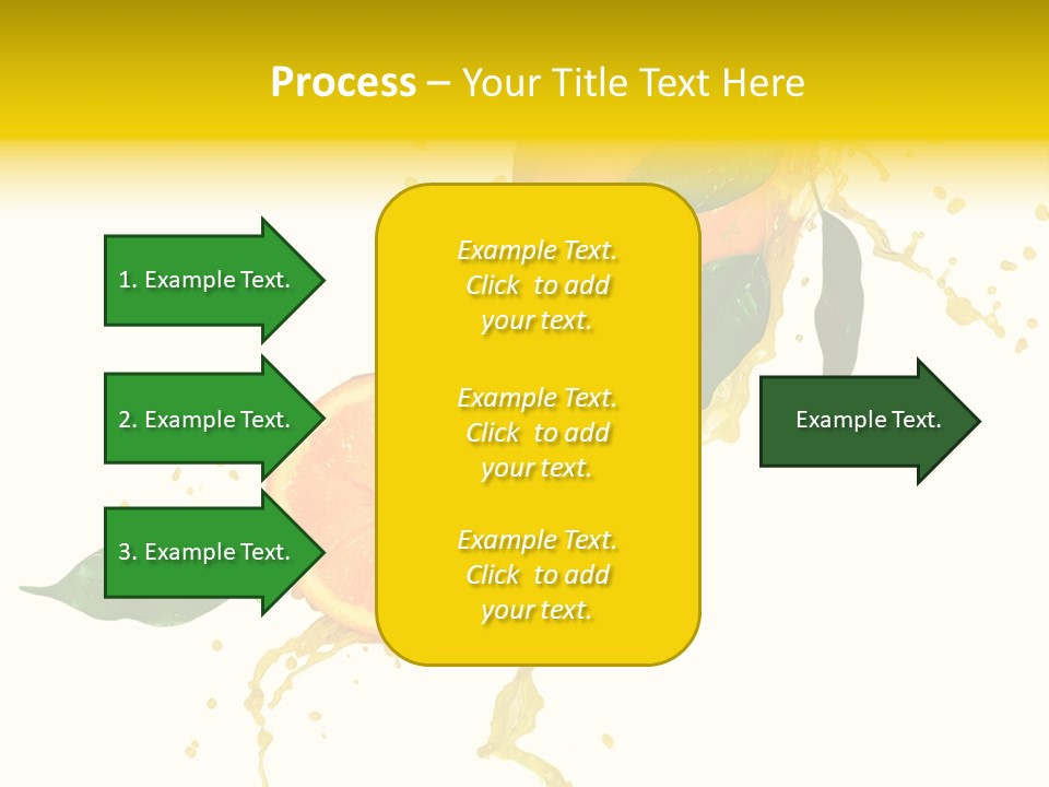 Splashing Succulent Spray PowerPoint Template