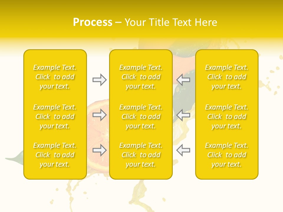 Splashing Succulent Spray PowerPoint Template