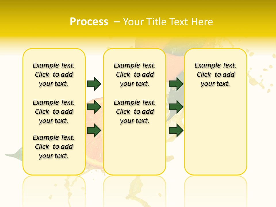 Splashing Succulent Spray PowerPoint Template
