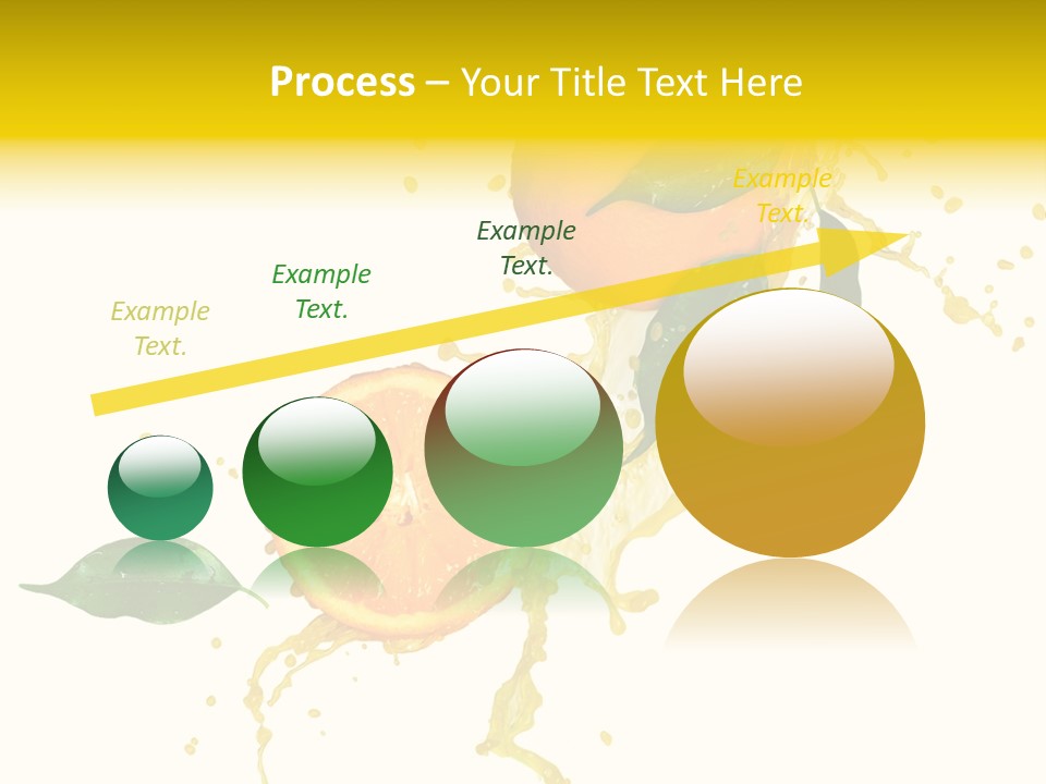 Splashing Succulent Spray PowerPoint Template