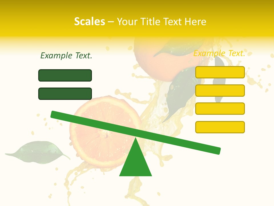 Splashing Succulent Spray PowerPoint Template