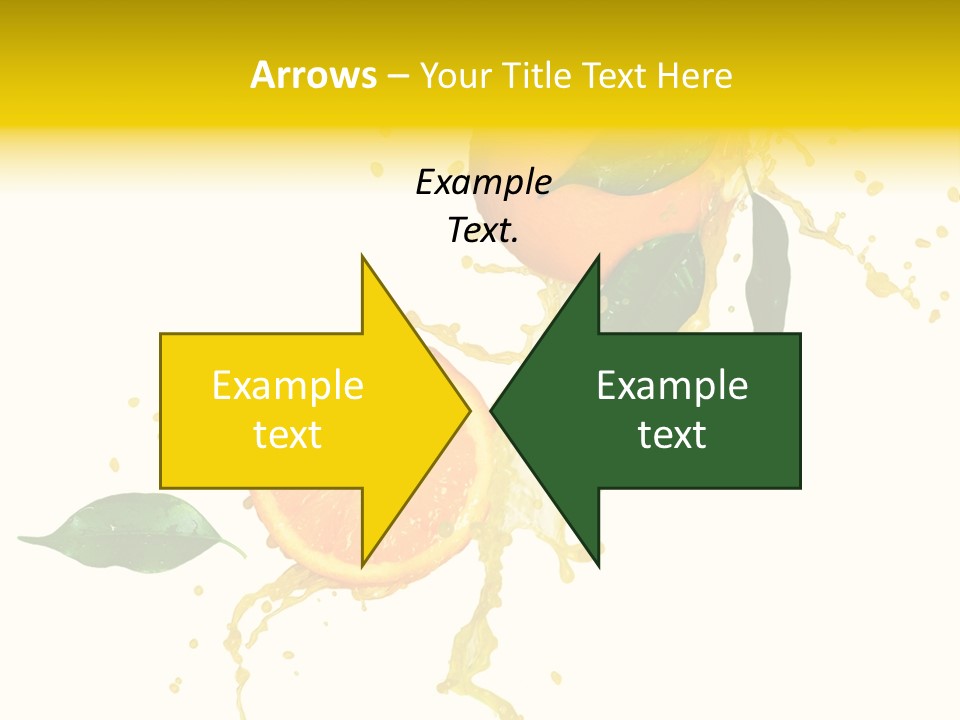 Splashing Succulent Spray PowerPoint Template