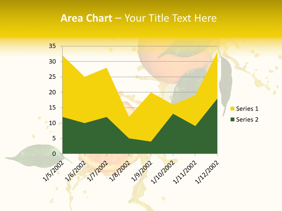 Splashing Succulent Spray PowerPoint Template