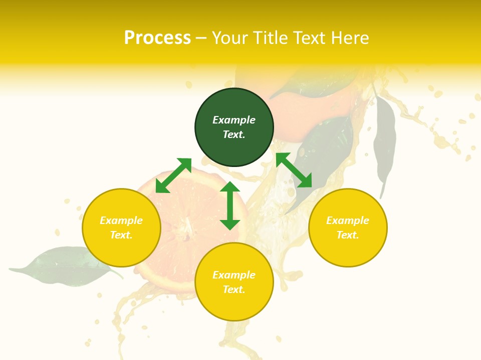 Splashing Succulent Spray PowerPoint Template