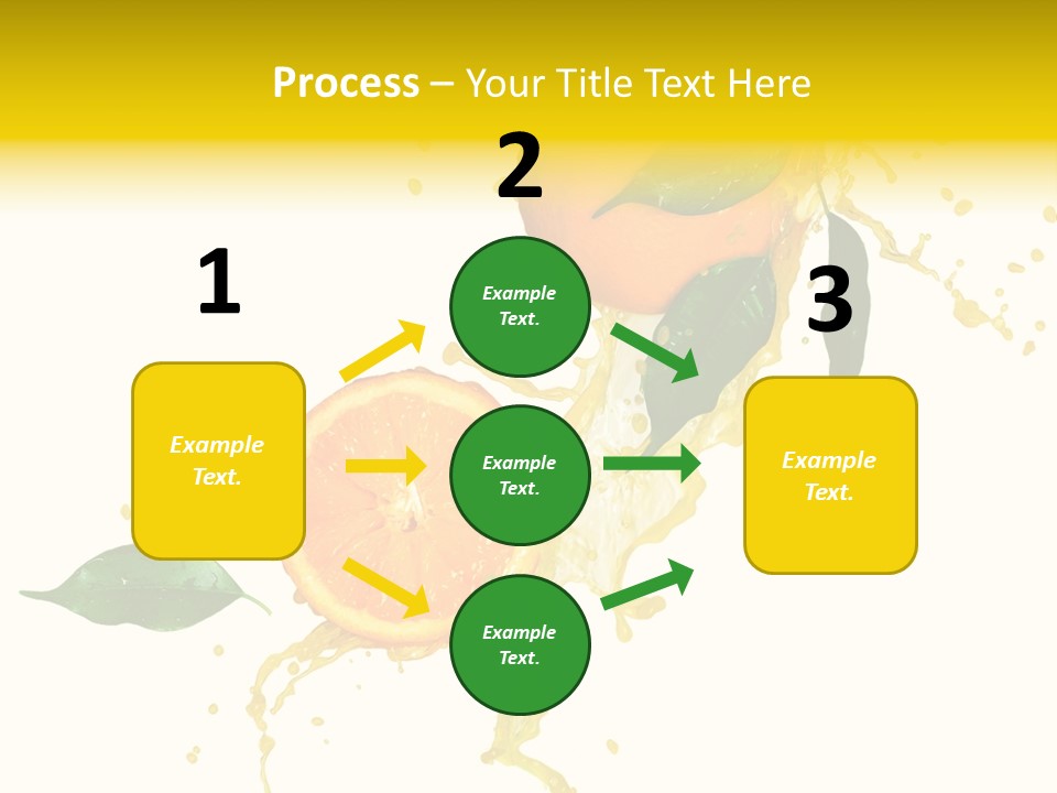 Splashing Succulent Spray PowerPoint Template