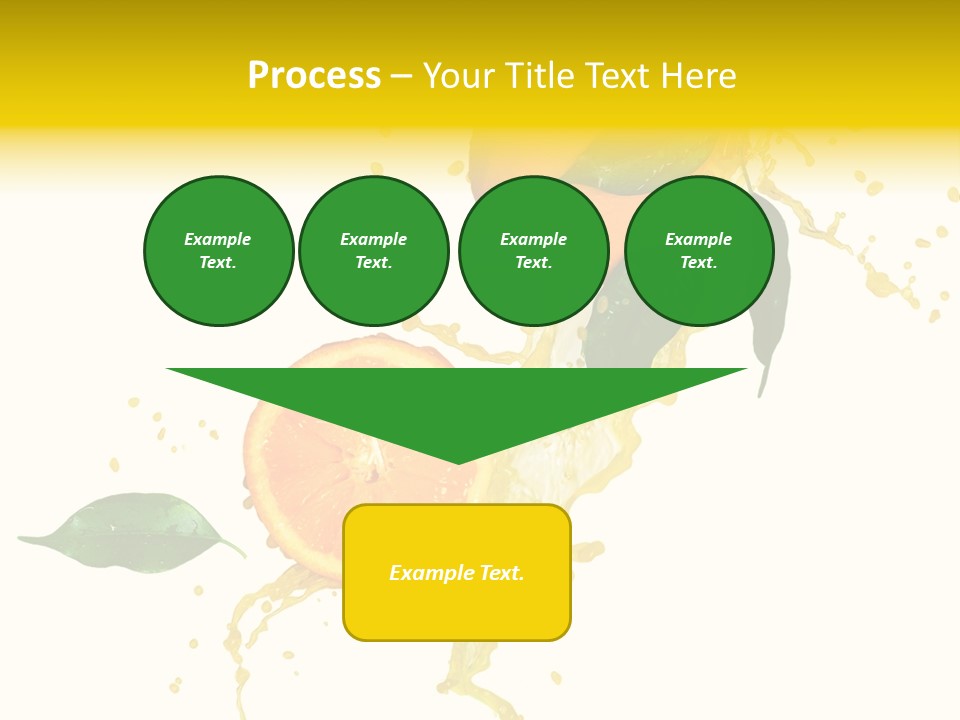 Splashing Succulent Spray PowerPoint Template