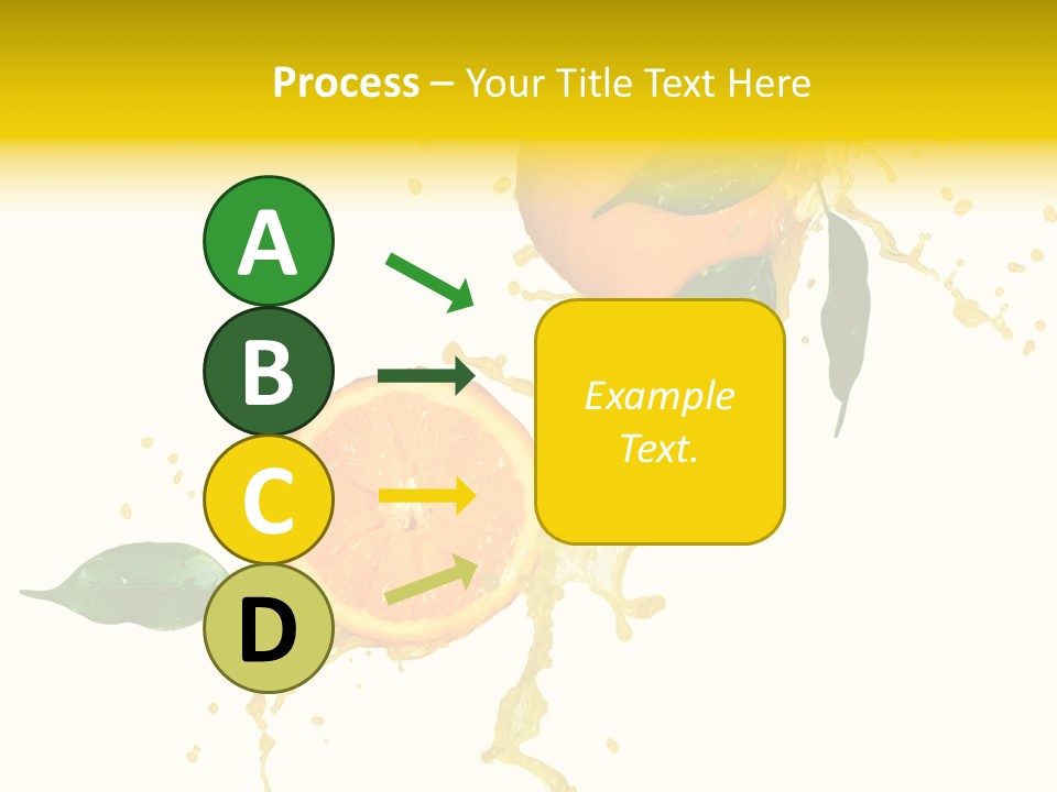 Splashing Succulent Spray PowerPoint Template