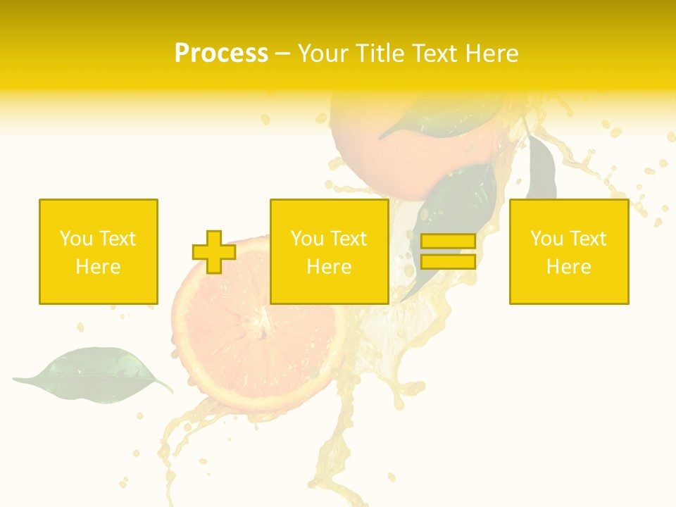 Splashing Succulent Spray PowerPoint Template