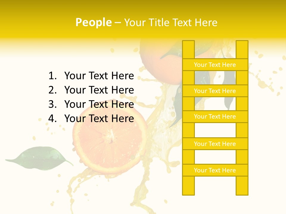 Splashing Succulent Spray PowerPoint Template