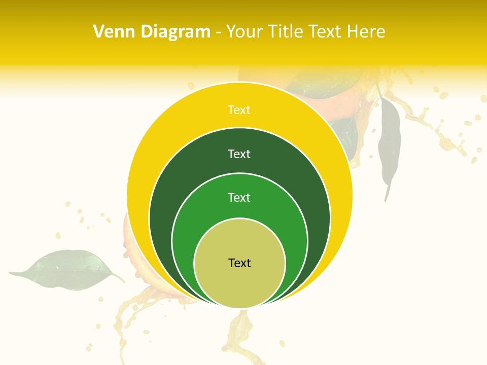 Splashing Succulent Spray PowerPoint Template