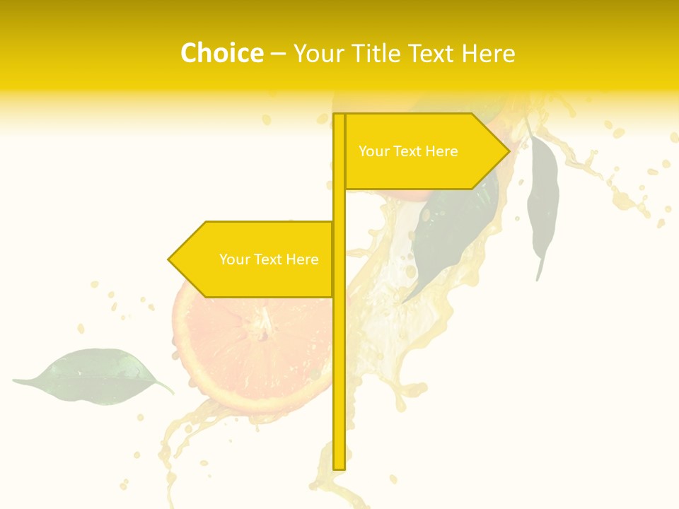 Splashing Succulent Spray PowerPoint Template