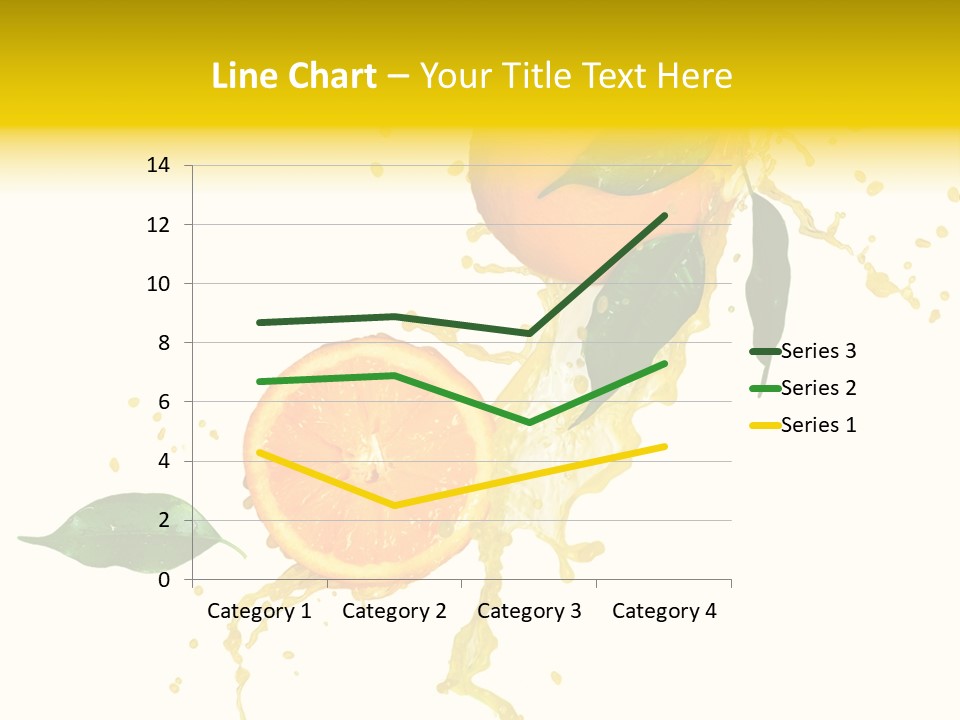Splashing Succulent Spray PowerPoint Template