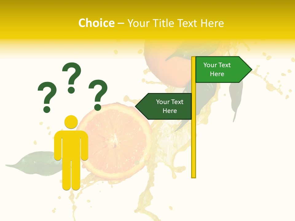 Splashing Succulent Spray PowerPoint Template