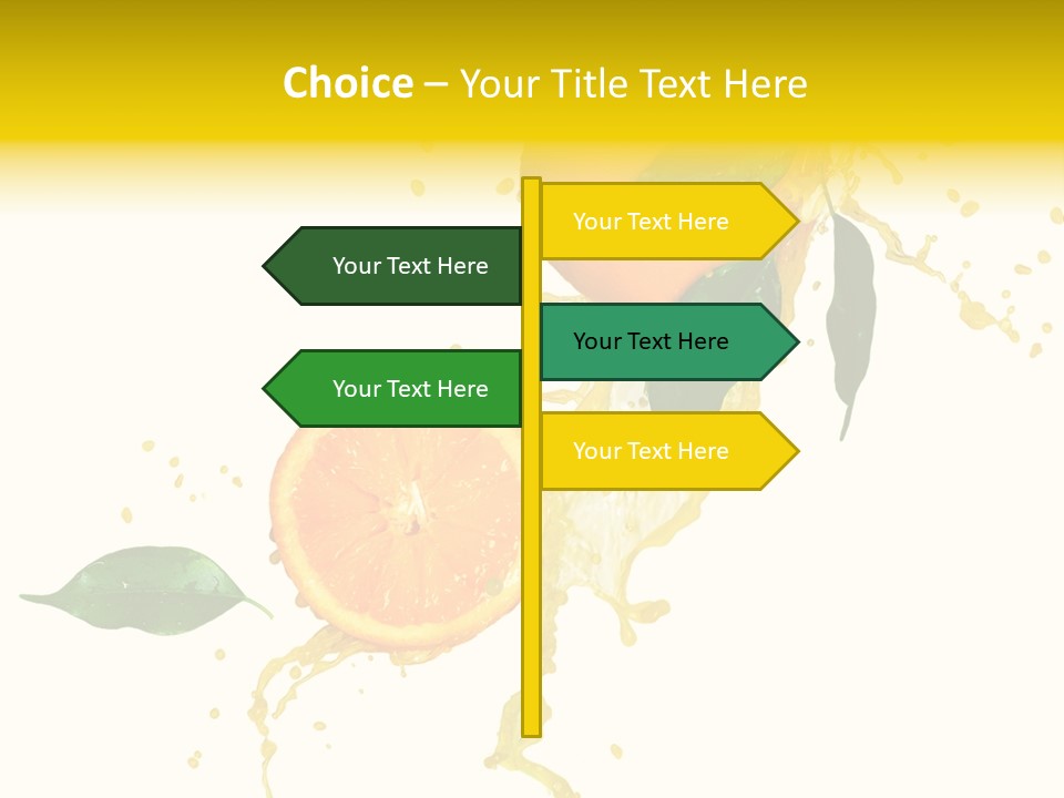 Splashing Succulent Spray PowerPoint Template