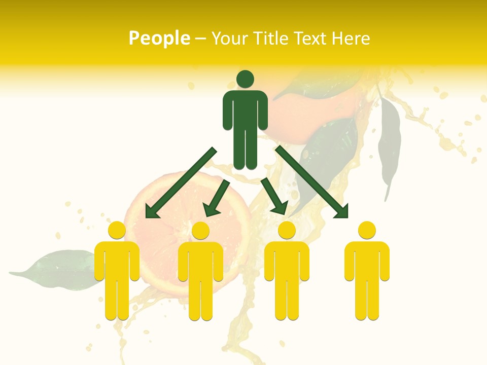 Splashing Succulent Spray PowerPoint Template