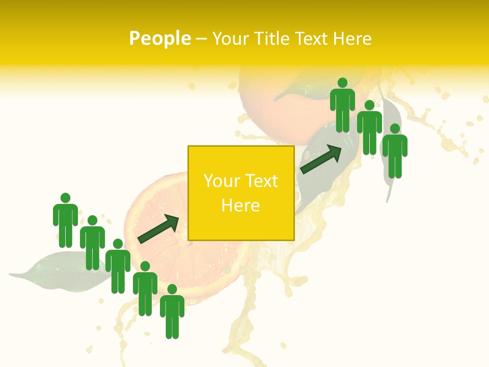 Splashing Succulent Spray PowerPoint Template