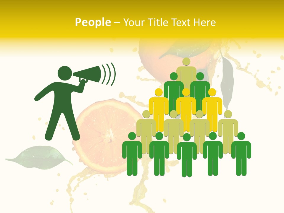 Splashing Succulent Spray PowerPoint Template