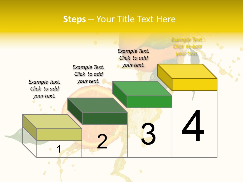 Splashing Succulent Spray PowerPoint Template