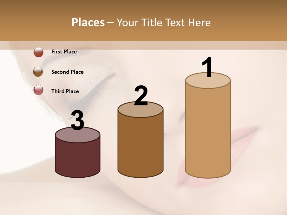 Skincare Eyebrow Tranquil PowerPoint Template