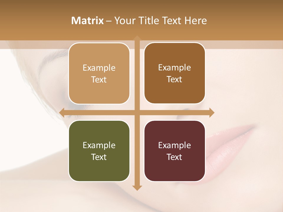 Skincare Eyebrow Tranquil PowerPoint Template