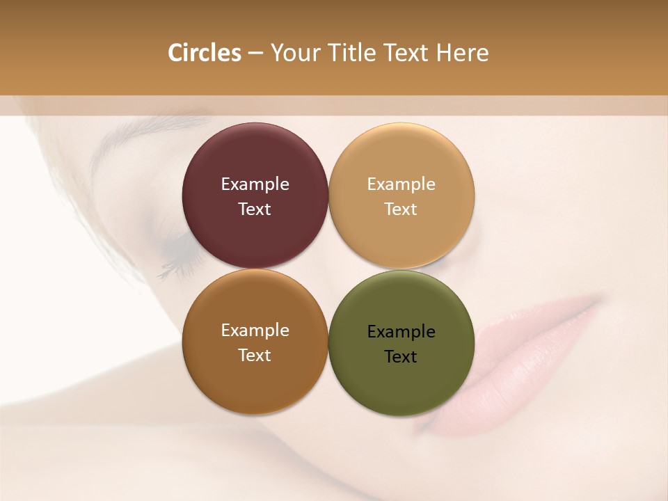 Skincare Eyebrow Tranquil PowerPoint Template