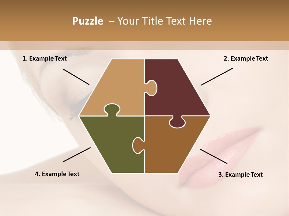 Skincare Eyebrow Tranquil PowerPoint Template