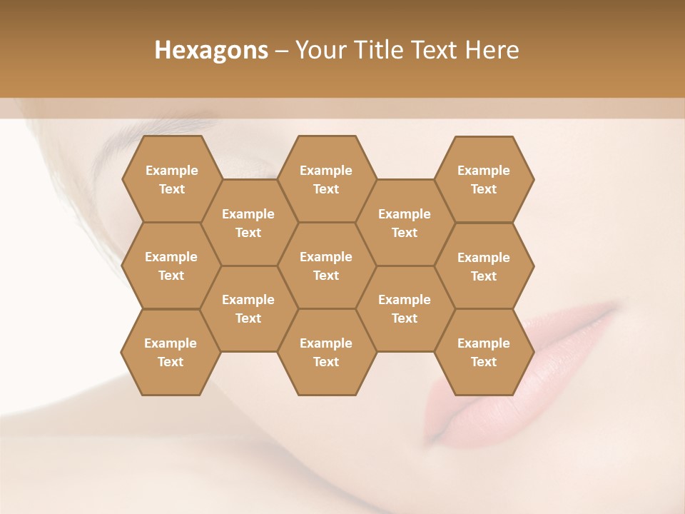 Skincare Eyebrow Tranquil PowerPoint Template