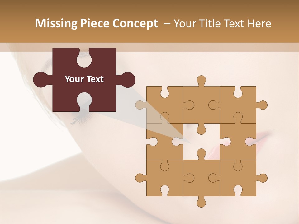 Skincare Eyebrow Tranquil PowerPoint Template