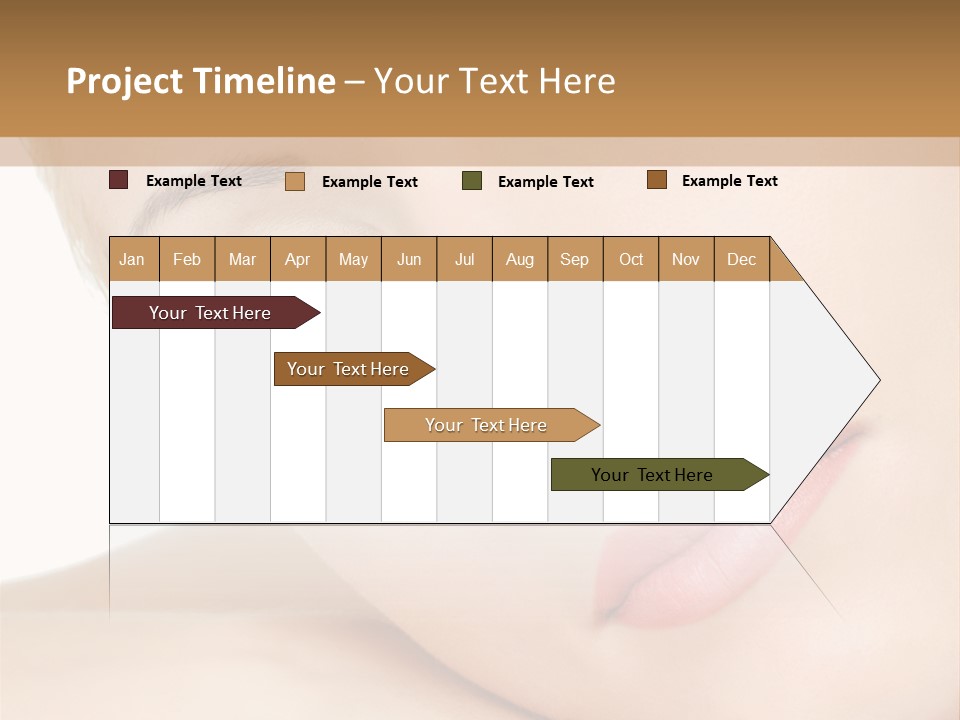 Skincare Eyebrow Tranquil PowerPoint Template