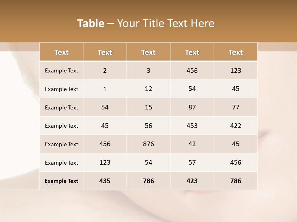 Skincare Eyebrow Tranquil PowerPoint Template