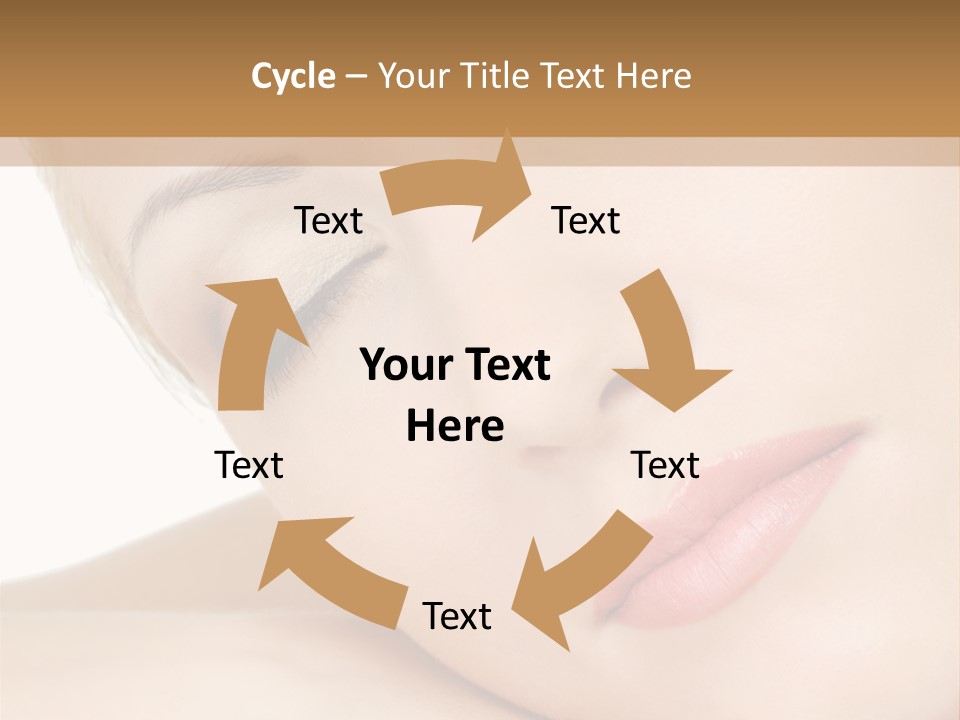 Skincare Eyebrow Tranquil PowerPoint Template