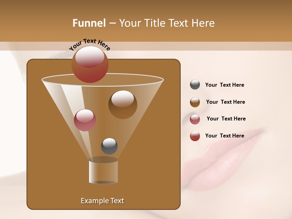 Skincare Eyebrow Tranquil PowerPoint Template