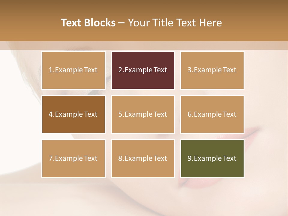 Skincare Eyebrow Tranquil PowerPoint Template