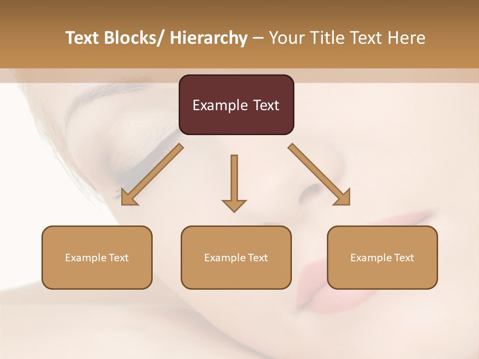 Skincare Eyebrow Tranquil PowerPoint Template