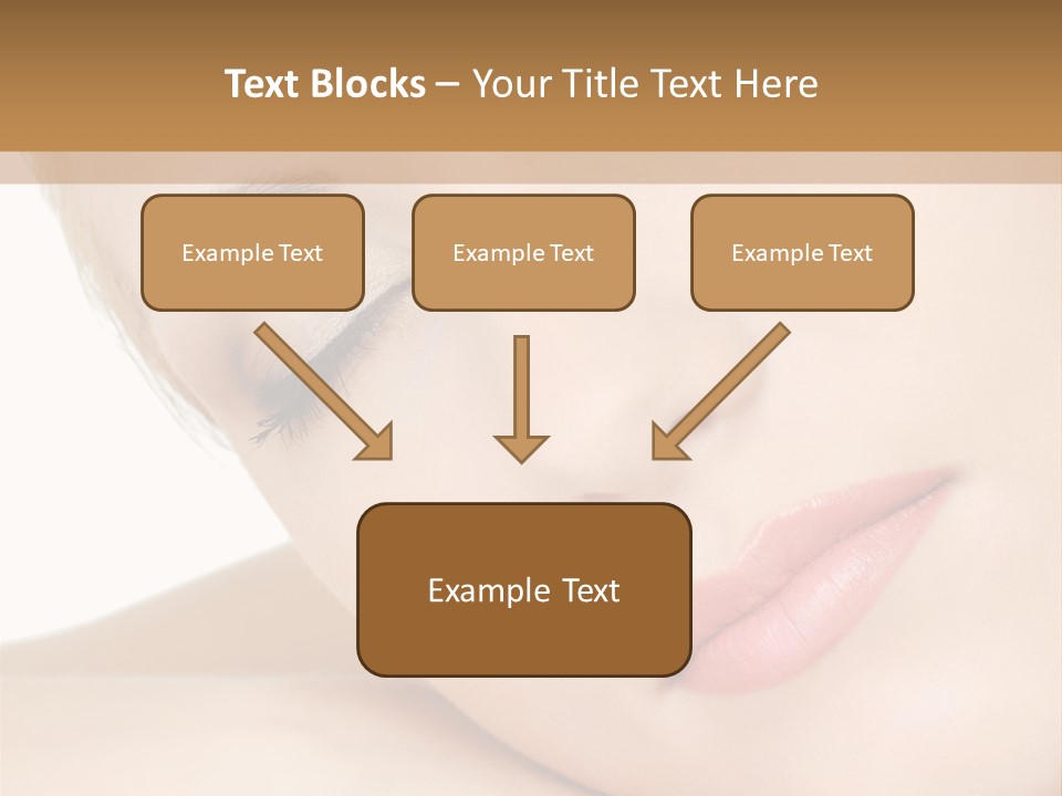 Skincare Eyebrow Tranquil PowerPoint Template