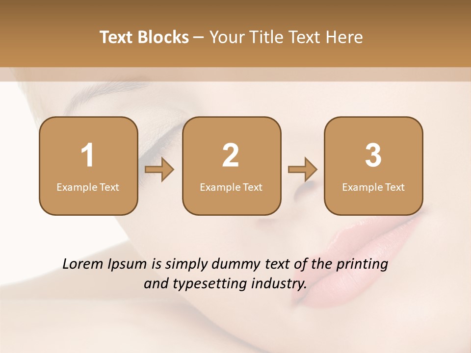 Skincare Eyebrow Tranquil PowerPoint Template
